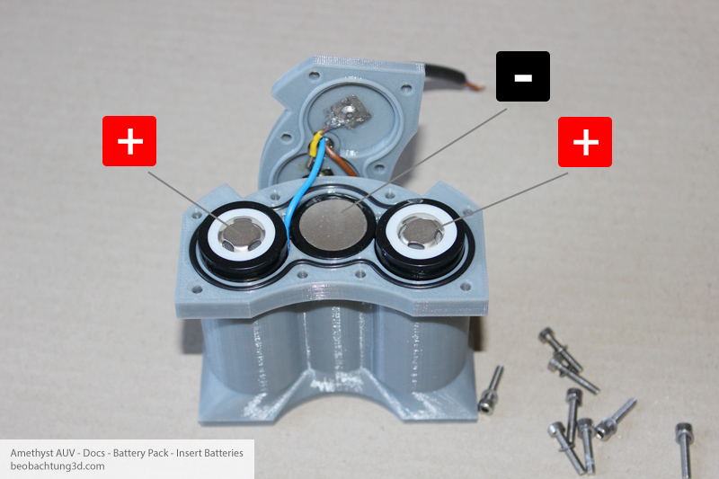 Amethyst AUV Battery - Insert Batteries