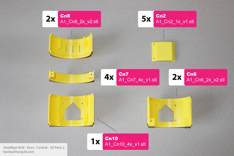 Amethyst AUV Center - 3D Parts 2