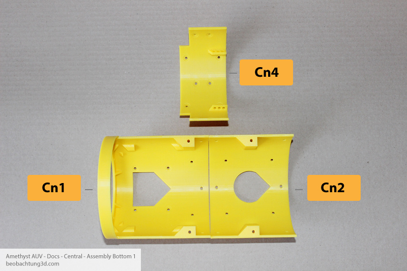 Amethyst AUV Center - Bottom Parts