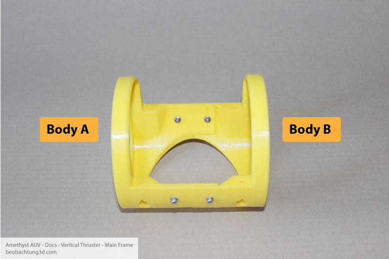 Amethyst AUV V-Thruster - Main Frame