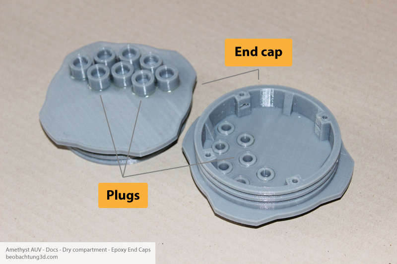 Amethyst AUV Enclosure - Epoxy End Caps